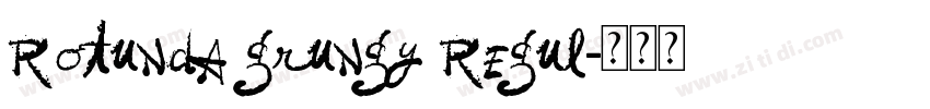 Rotunda grungy Regul字体转换